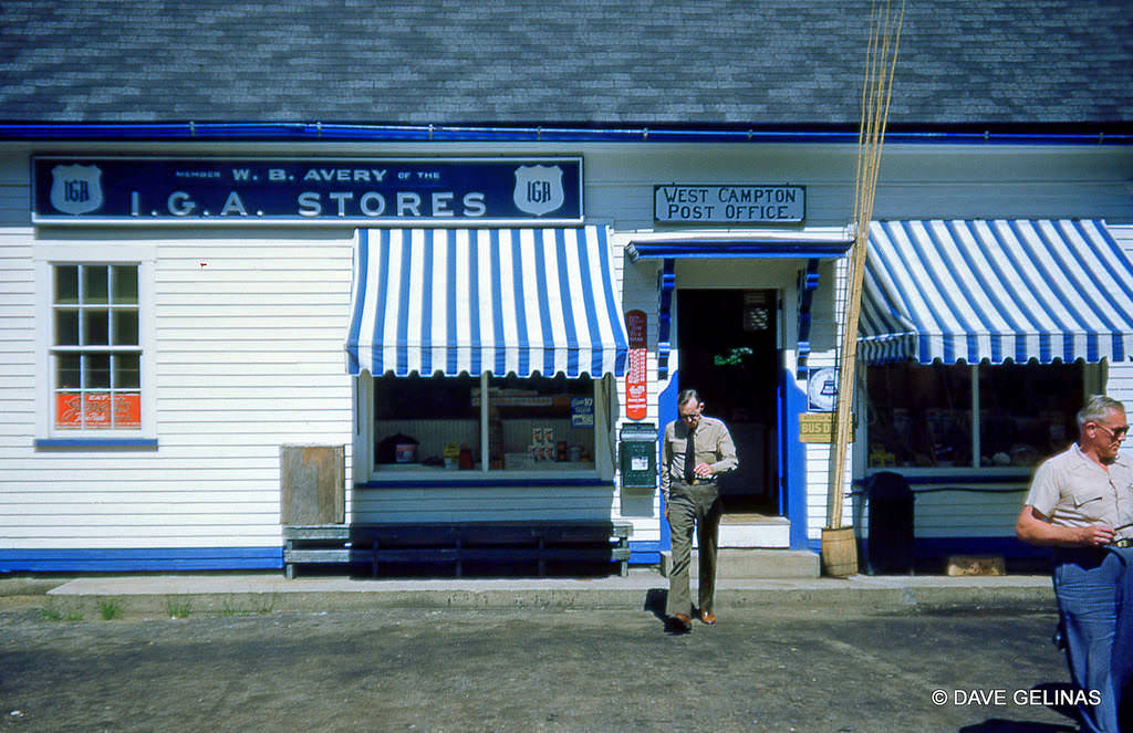 I.G.A. Store, W.B. Avery, with a Genest's Bread Sign, West Campton, New Hampshire, 1949