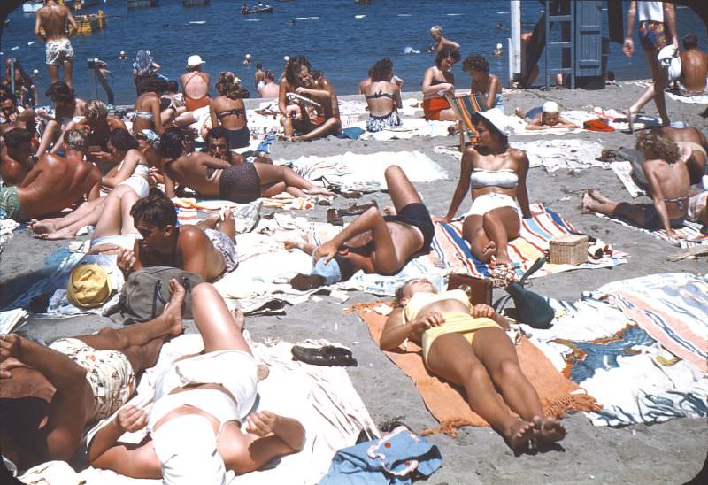 Beach bronzes, California