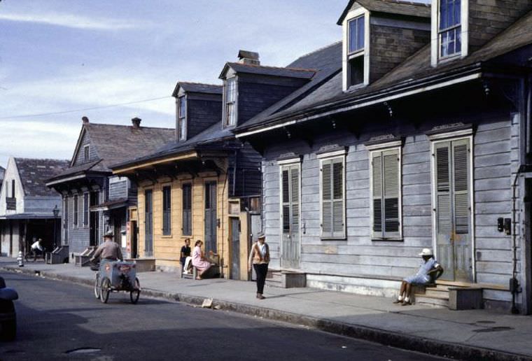 Street in Negro section, Vieux Carre, New Orleans, Louisiana, 1941
