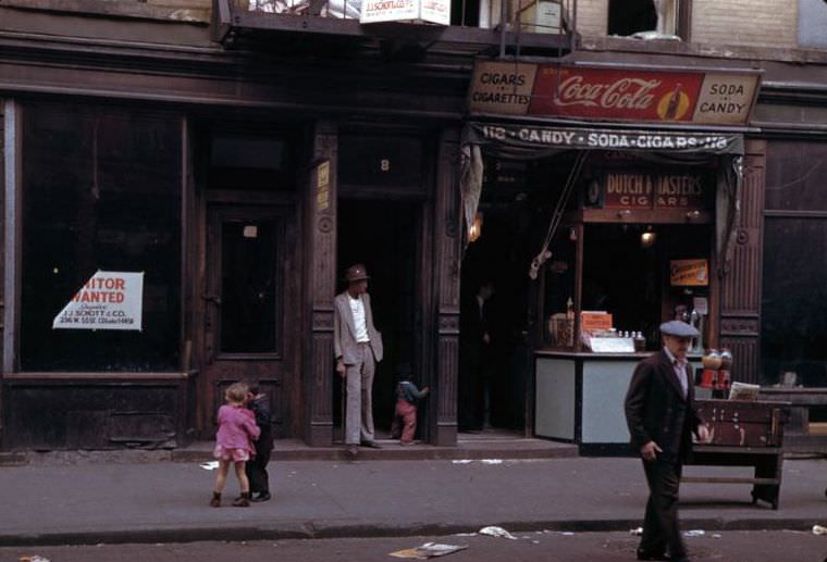 Poverty, young and old, black and white, Lower East Side, New York City, 1942