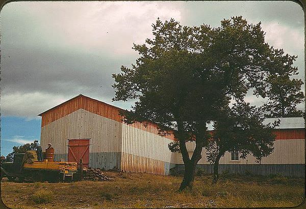 Pinto bean warehouse, Pie Town, New Mexico, 1940