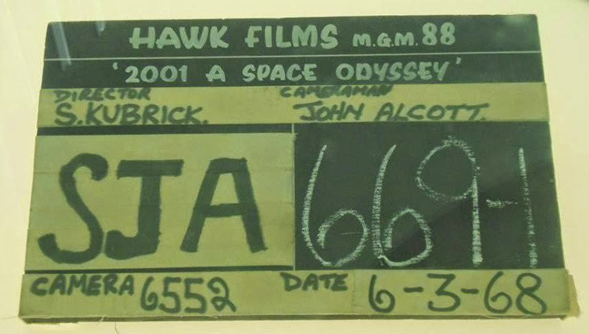 Stanley Kubrick and Arthur C. Clarke collaborating on the screenplay, 2001: A Space Odyssey, 1968
