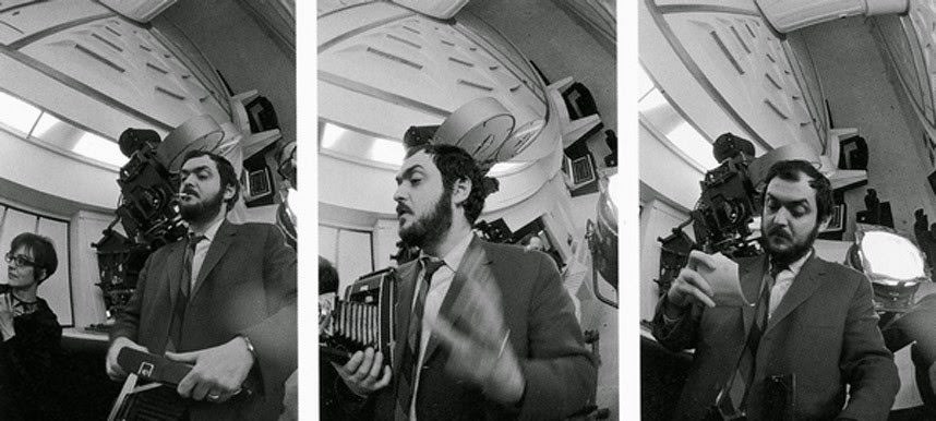 Slit-scan photography technique used during filming, 2001: A Space Odyssey, 1968