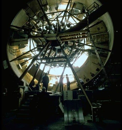 Rotating centrifuge for the Discovery spaceship, 2001: A Space Odyssey, 1968