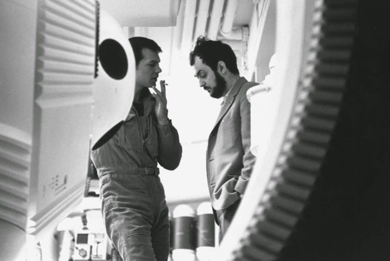 Gary Lockwood on set, 2001: A Space Odyssey, 1968
