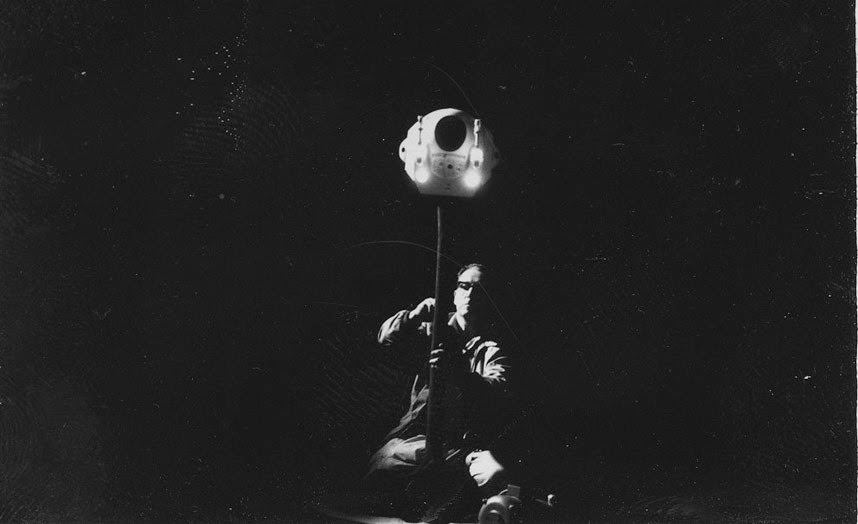 Front projection technique used for outer space scenes, 2001: A Space Odyssey, 1968