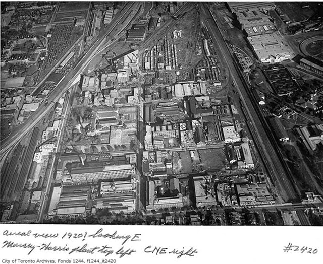 King West and what is now Liberty Village in 1920