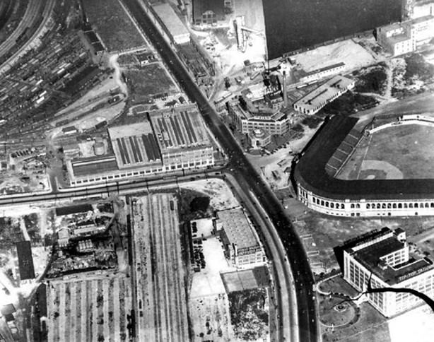 Maple Leaf Stadium near Bathurst and Lake Shore 1930