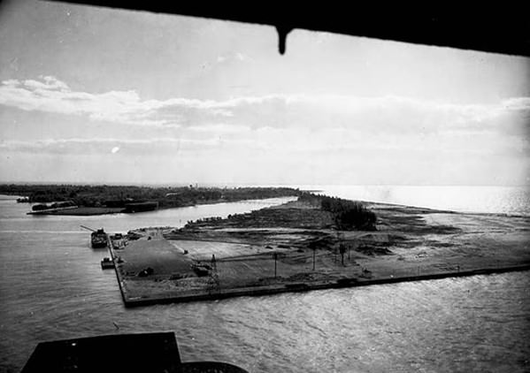 The current site of the Island Airport 1937