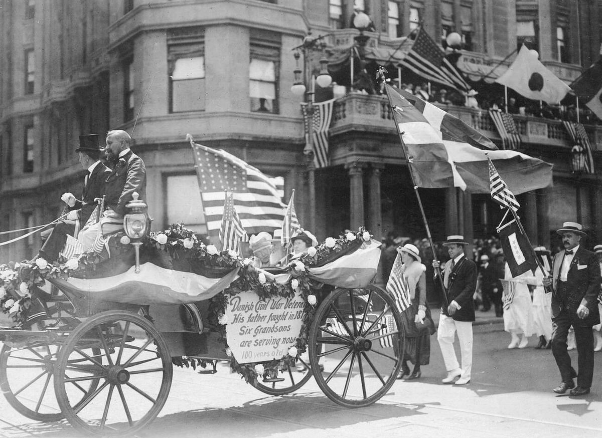 Denmark represented in the Independence Day Parade in New York City, 1918