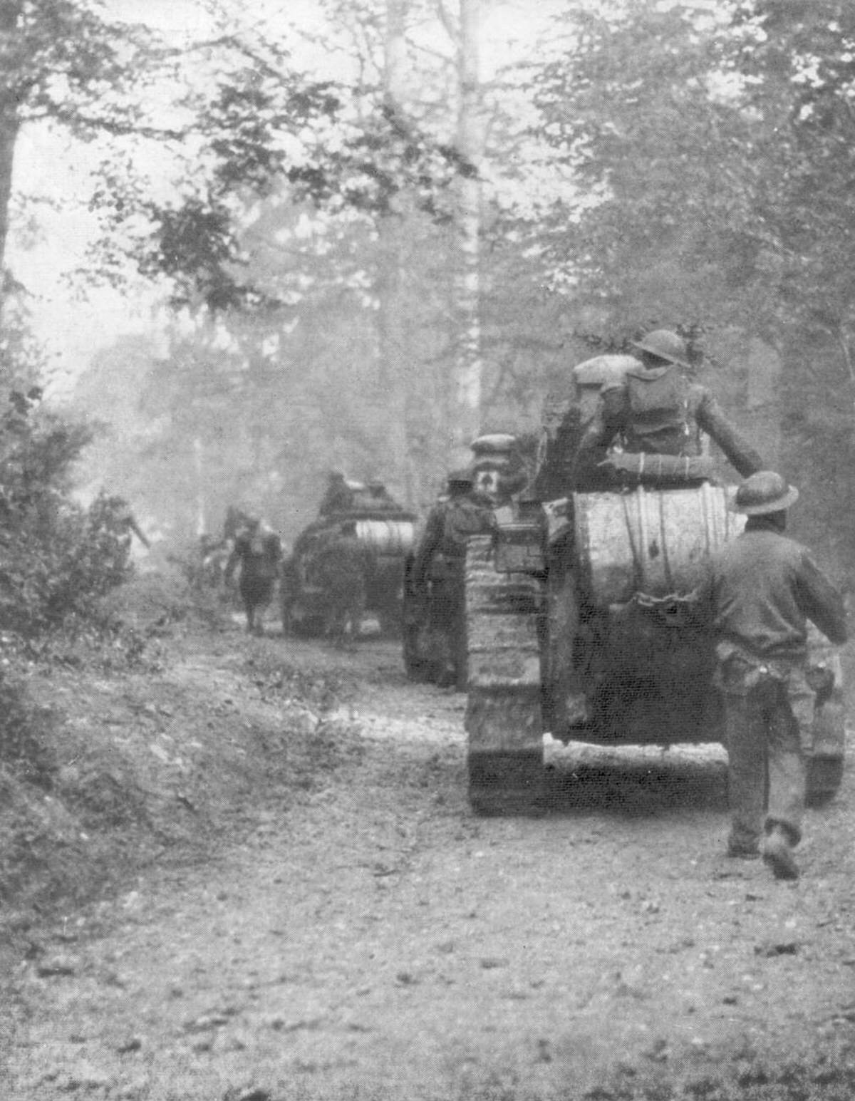 Americans preparing for the attack on the Argonne Forest in Verdun, France, 1918