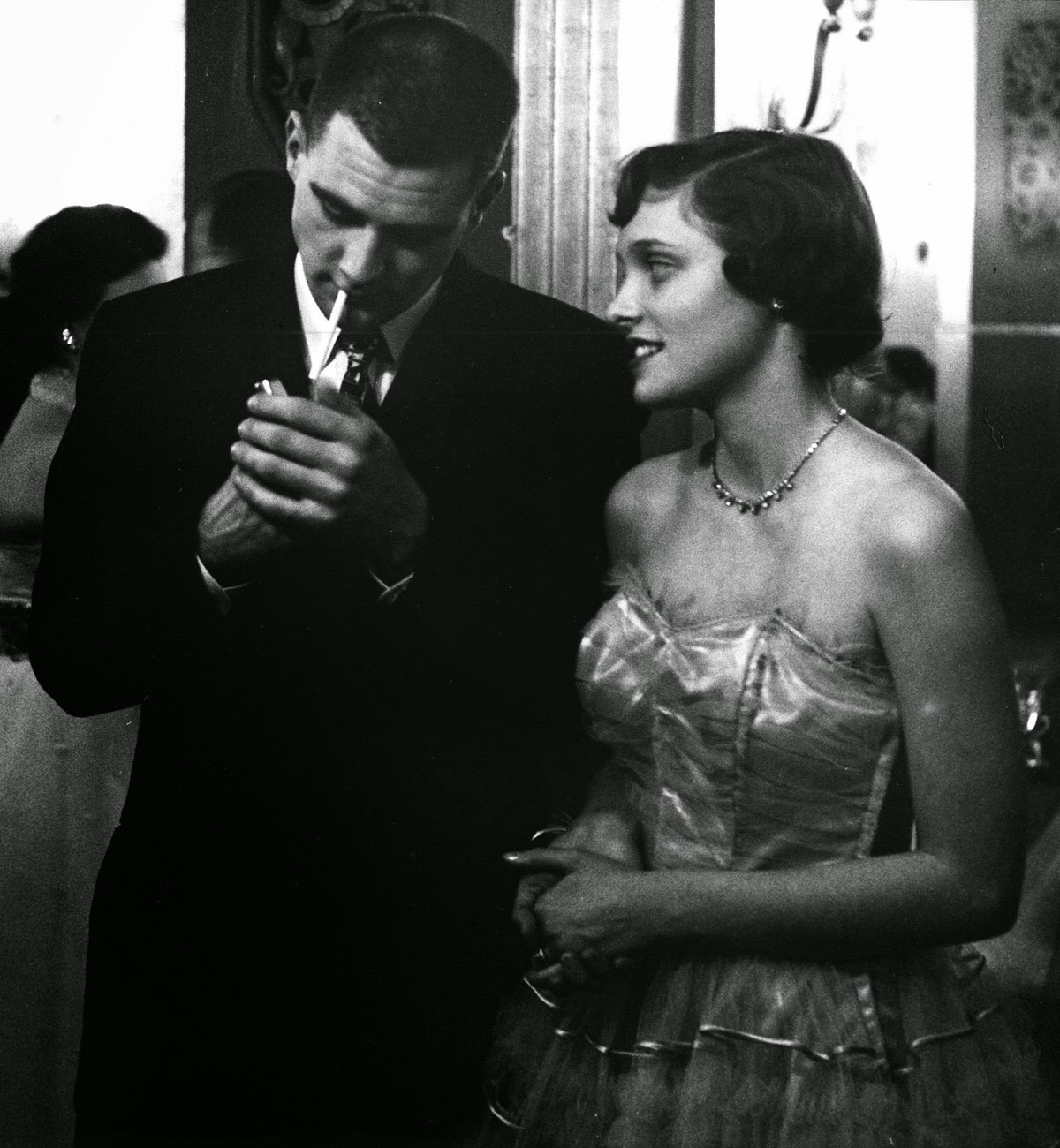 Teenagers in a scene from the Luckiest Generation feature, 1954