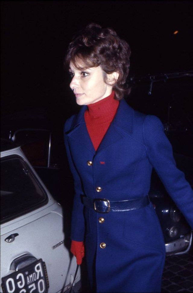 Audrey Hepburn in Rome, 1971