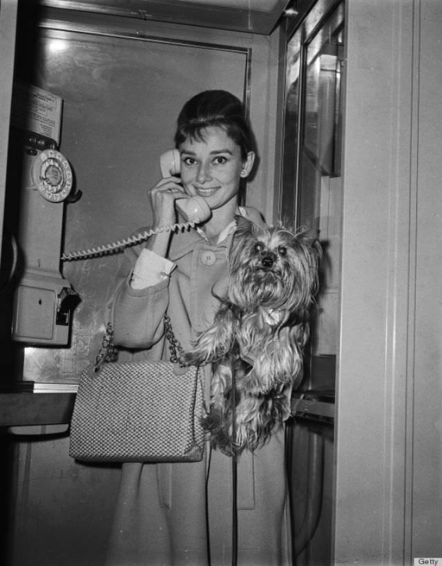 Find a classic and practical bag. Hepburn’s simple tweed purse can be worn everyday with a wide variety of outfits.