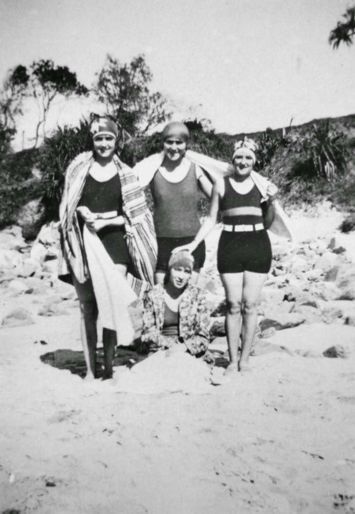 Bathers at Coolum Beach, 1929