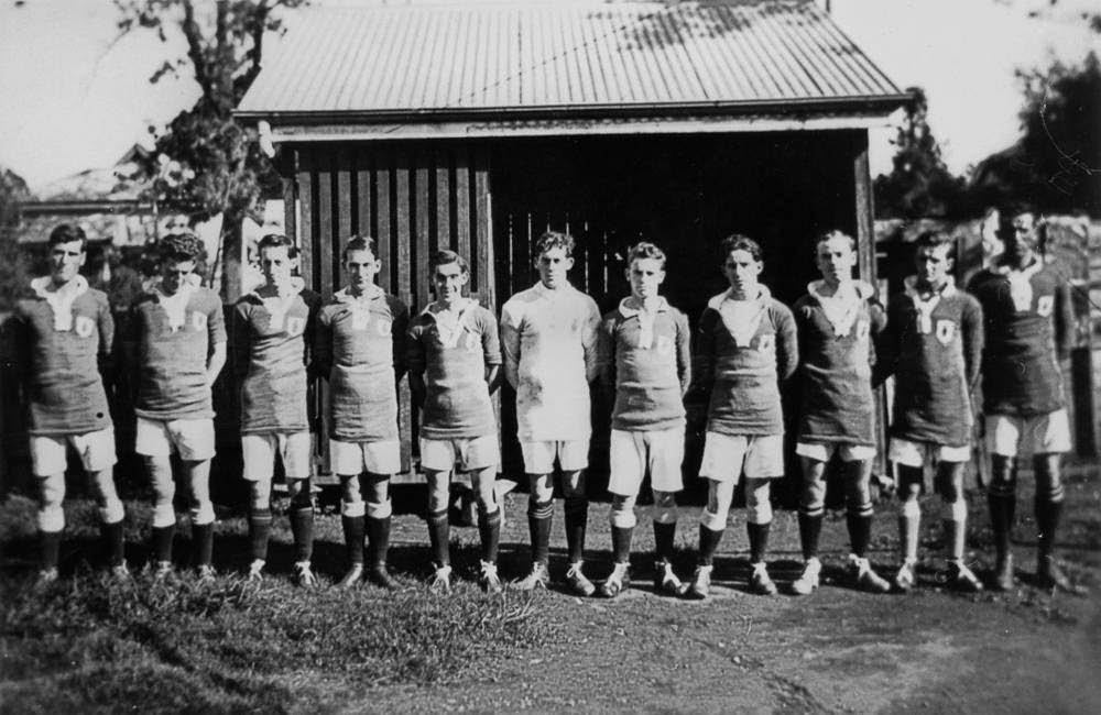 Pineapple Rovers Soccer Club in Kangaroo Point, 1924