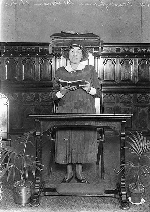 First woman Presbyterian cleric in Australia, 1930s.