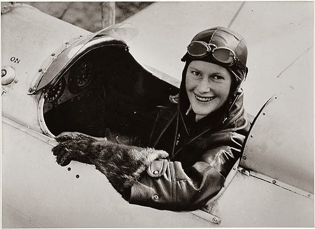 Nancy Bird in Gipsy Moth at Kingsford Smith Flying School, 1933. Nancy Bird was one of Australia’s first women commercial pilots. She flew medical services to the Outback. The first Qantas A380 Airbus is named after her. She was given a State Funeral in St Andrew's Cathedral, Sydney, on Wednesday 21 January 2009.