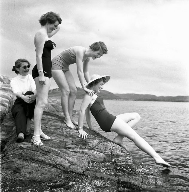 Bathing Beauties of Norway, 1954: Stunning Vintage Summer Photos