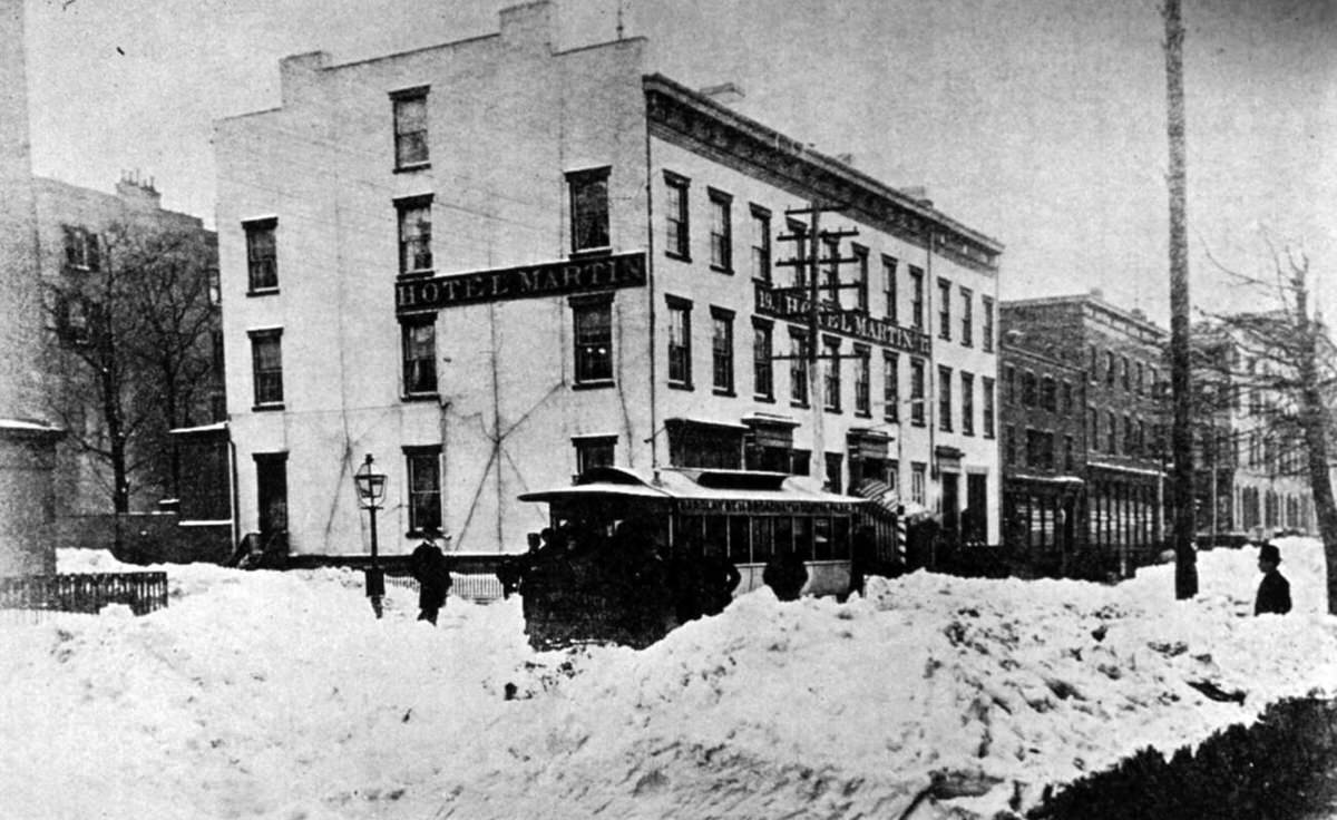 The Great Blizzard in New York City, 1888