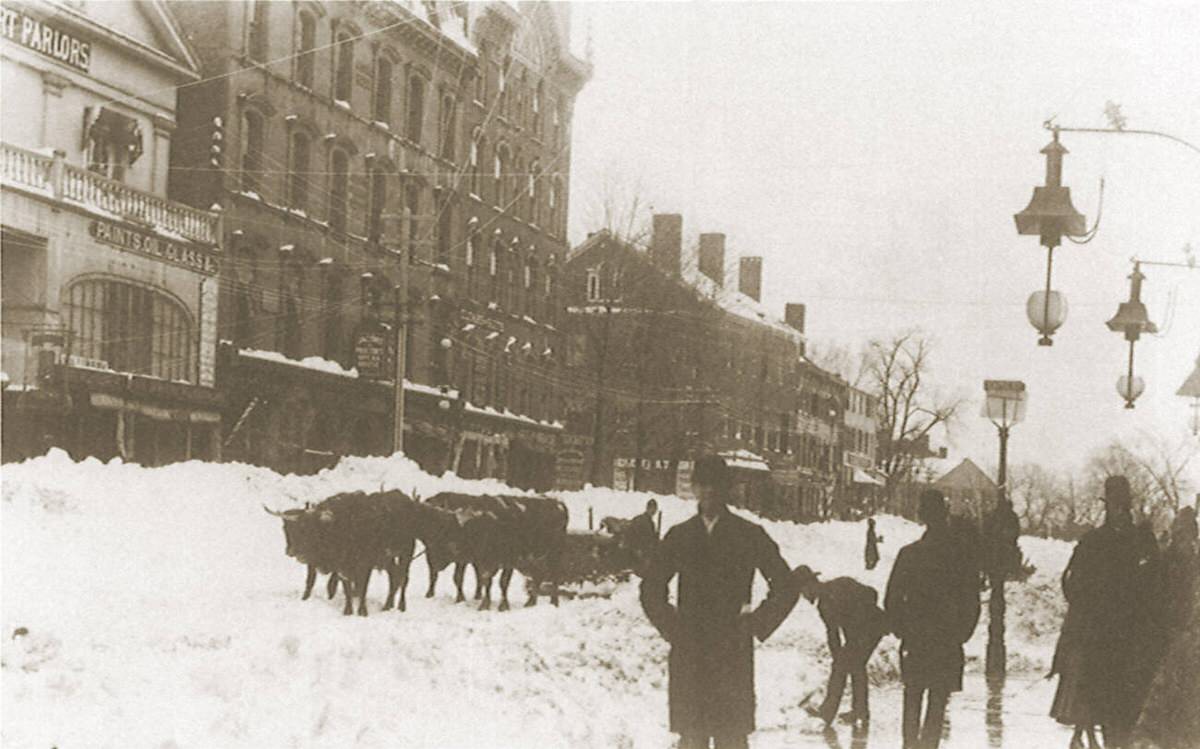 Main Street after the Blizzard of Hartford, 1888