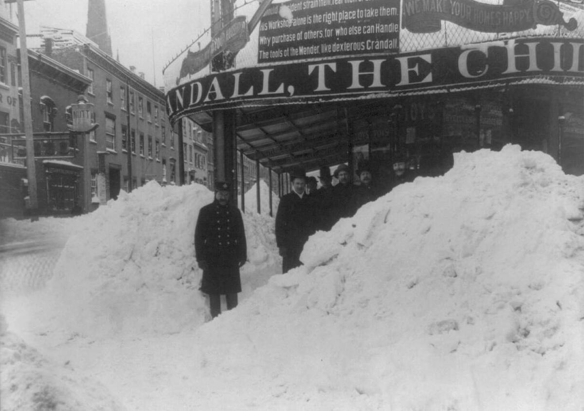 The Great Snow Blizzard of 88 in New York, 1888