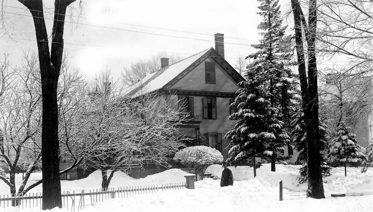 Residence of the photographer after the blizzard of March, 1888.