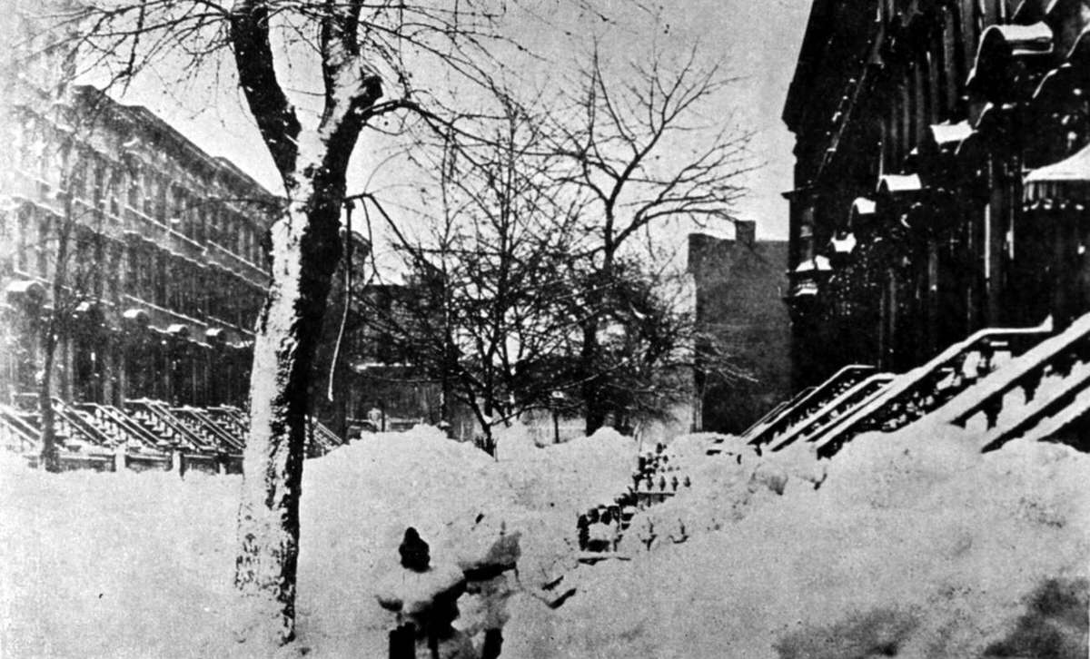 The Great Blizzard in New York City, 1888