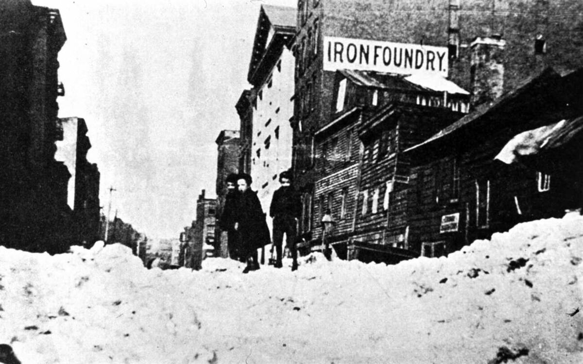 The Great Blizzard in New York City, 1888
