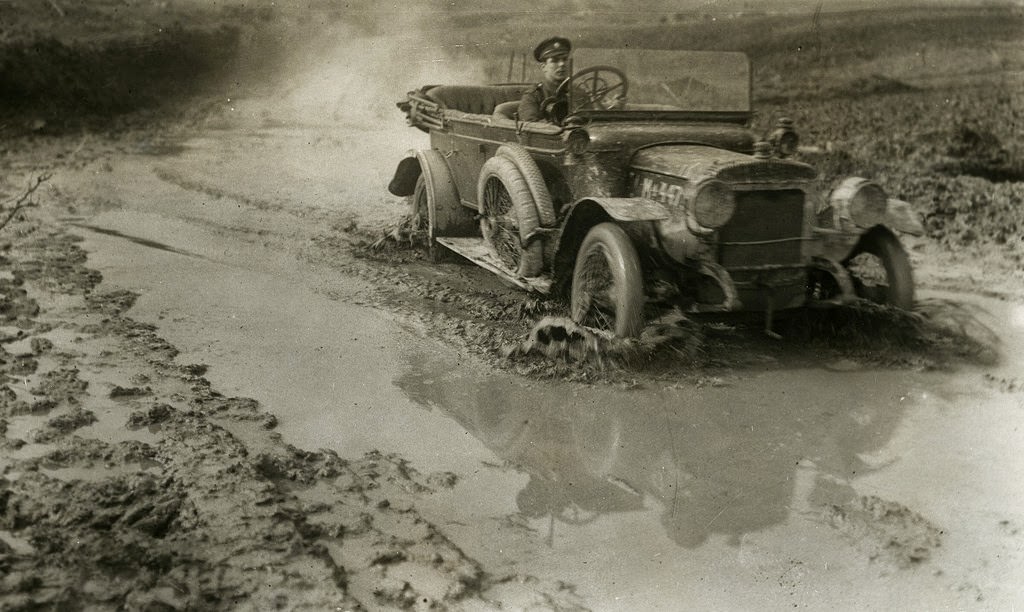 A bad road, 1914.