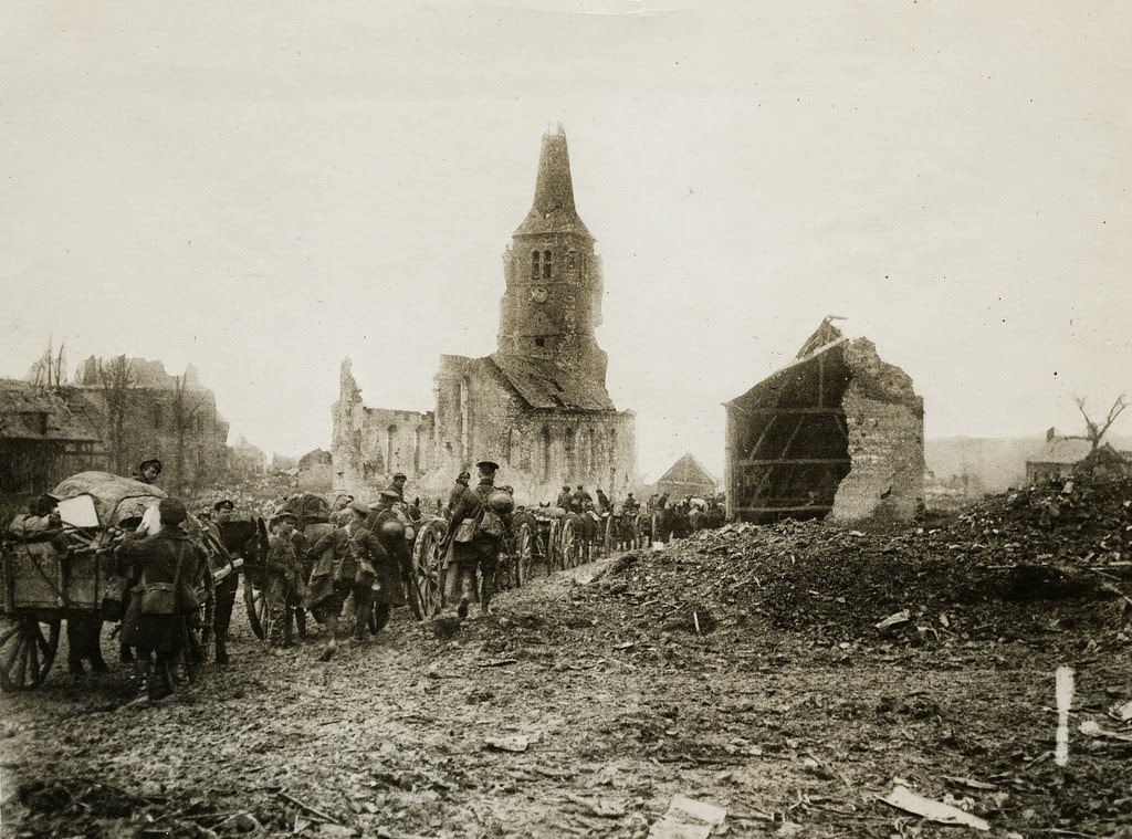 A few kilometers behind our line, 1914.