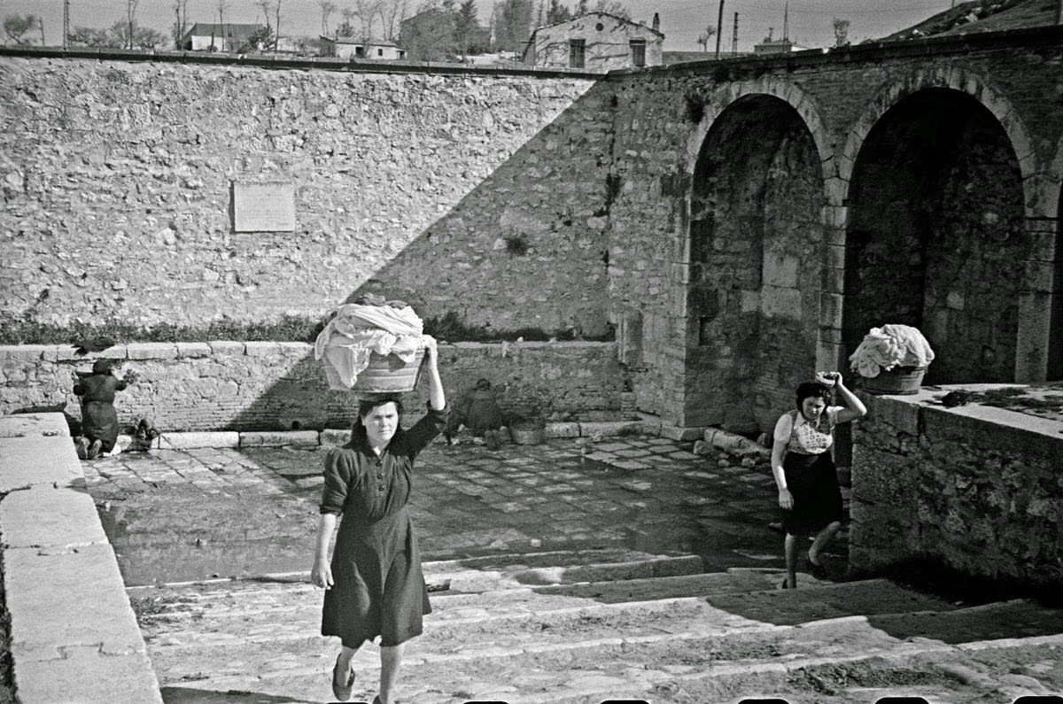 Women of Campobasso still use the old Roman washing place for their laundry