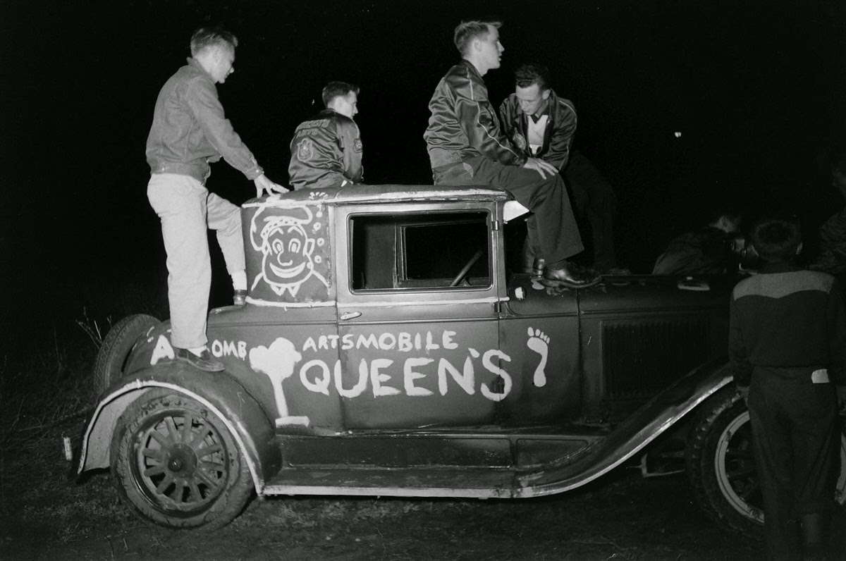Canadian College Students Go Wild Over a 1954 Football Victory: Stunning Vintage Photos