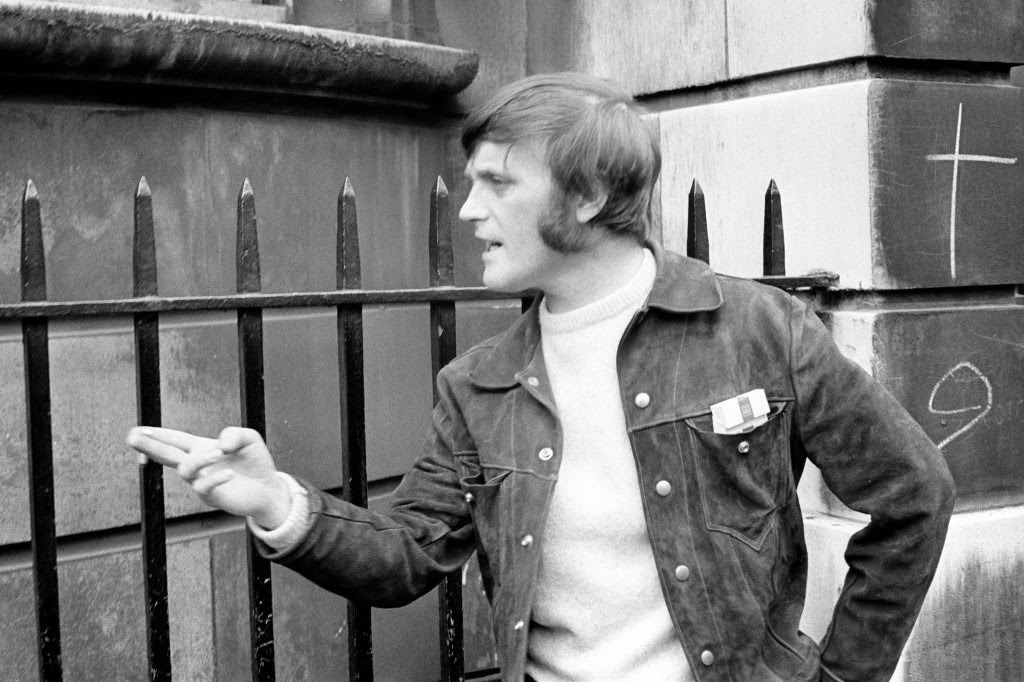 Terence Harris of Porchester Terrace, Paddington – 29 year old pop musician Jet Harris – former bass guitarist with “The Shadows” – at Marlborough Street Magistrates, London when he appeared on remand on a drink-drive charge, and possession of drugs charge. Date: 11/09/1968.