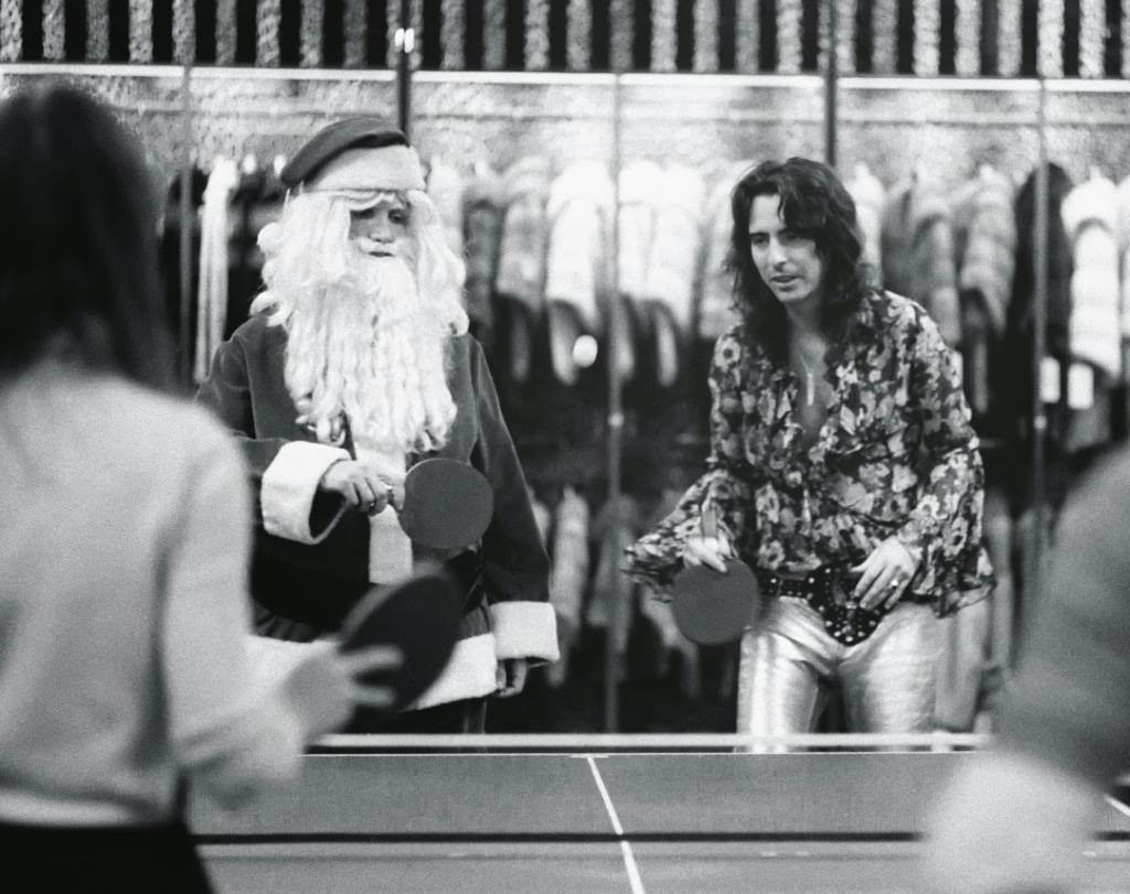 Alice Cooper with Santa Claus