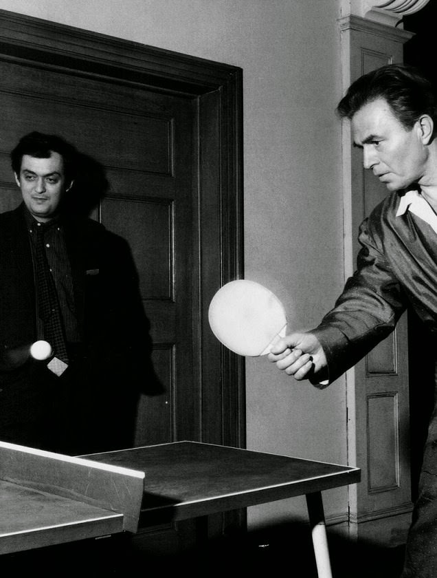 Stanley Kubrick and James Mason