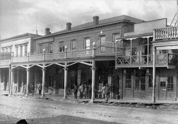 Chinese street, 1886.