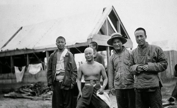 Chinise labourers, Camp Petawawa, 1917.