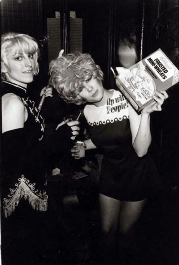 Ann Magnuson and Deb O'Nair at "Frosted Mini Prom"