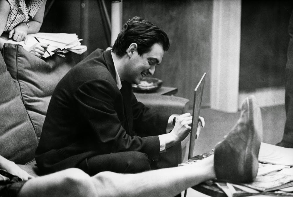 Kubrick on set.
