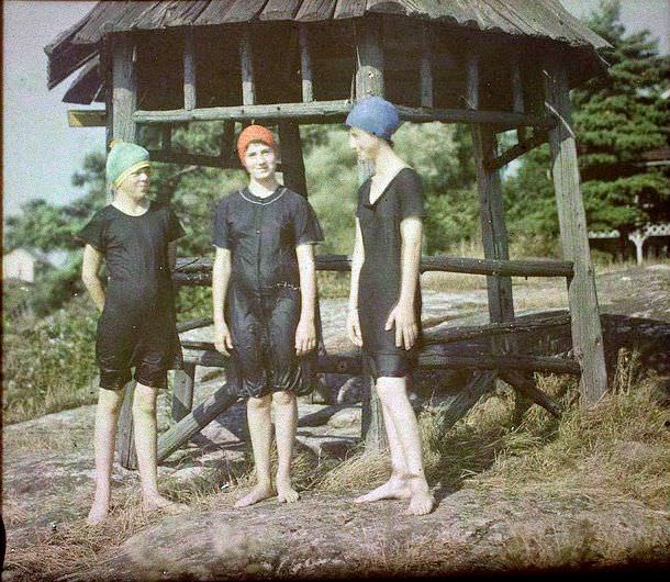 Swimmers at Fine View, 1907s