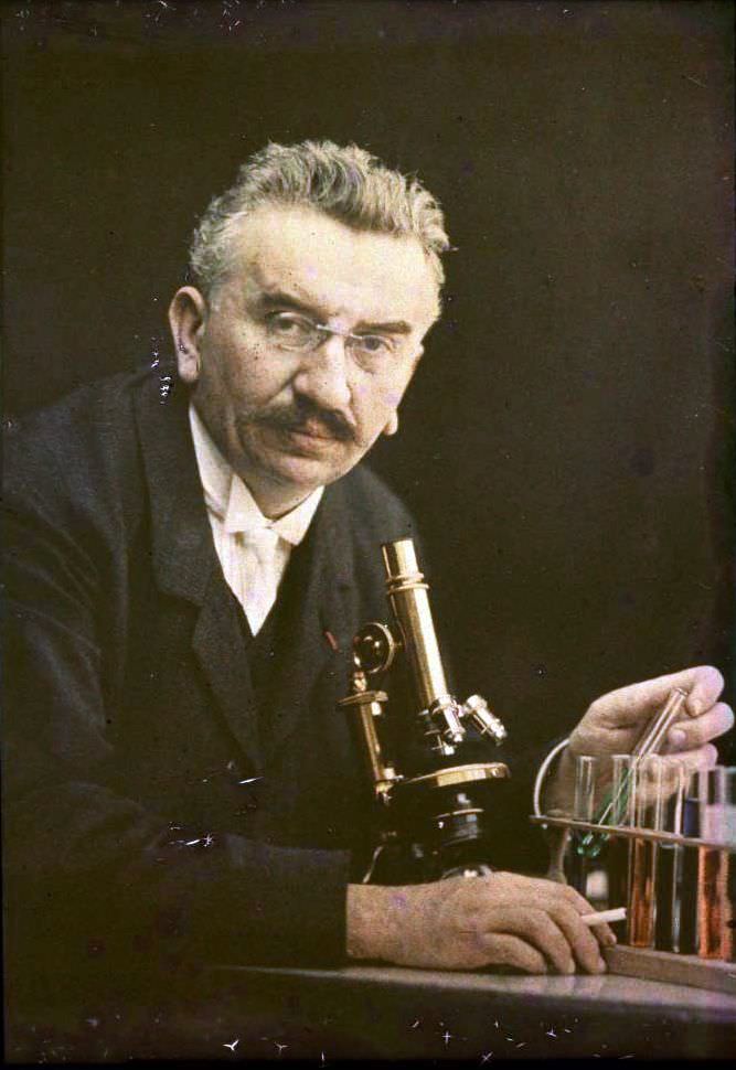 Louis Lumiere, co-creator of the autochrome process, 1910