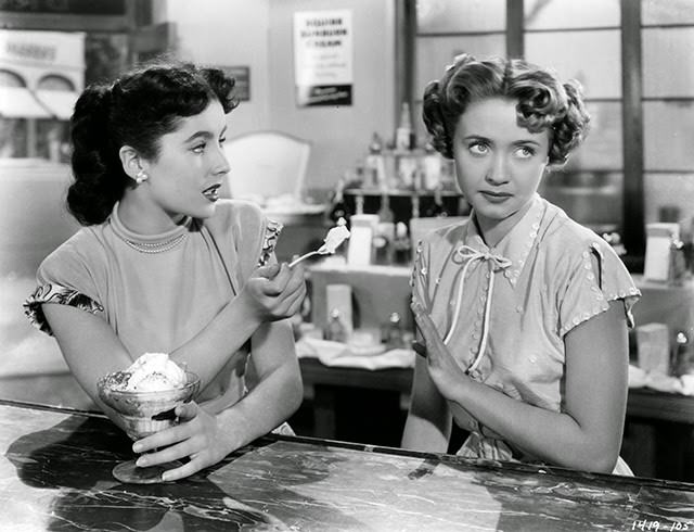Elizabeth Taylor with Jane Powell in "A Date with Judy," 1948.