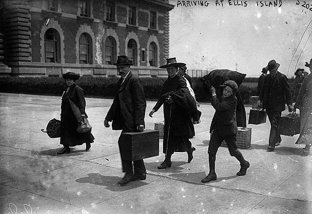 Arriving at Ellis Island, 1907