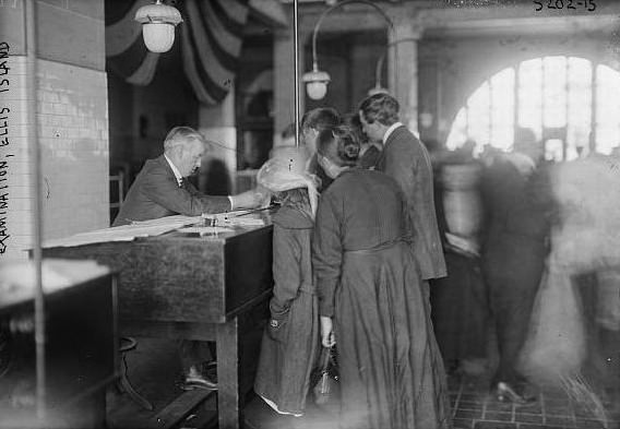 Examination at Ellis Island.