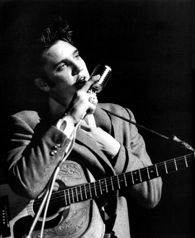 Elvis Presley performing at the Florida Theatre, 1956