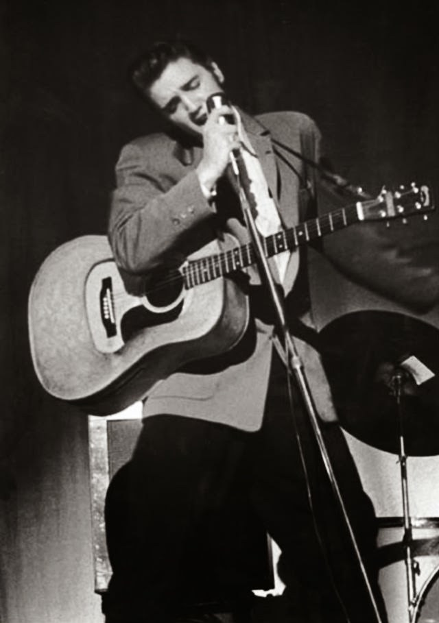 Elvis Presley performing at the Florida Theatre, 1956