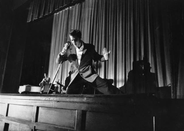 Elvis Presley performing at the Florida Theatre, 1956