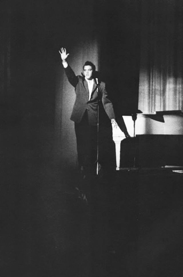 Elvis Presley performing at the Florida Theatre, 1956