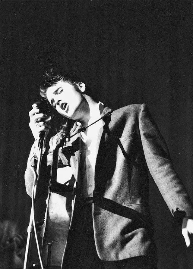 Elvis Presley performing at the Florida Theatre, 1956